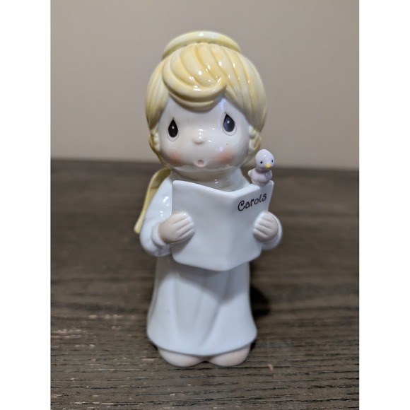Precious Moments Other - Precious Moments Angel Figurine 1996 White Excellent Carols Bird Enesco Decor